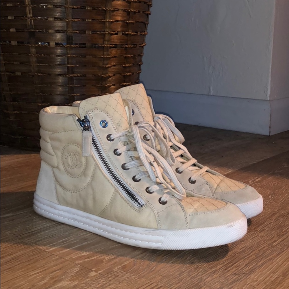 AUTHENTIC Chanel High Top Sneakers